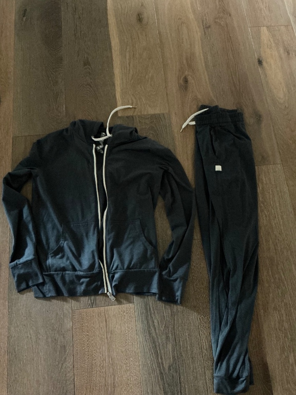 Vuori Blue Full Zip Hoodie & Jogger Set Matching 2 Piece
